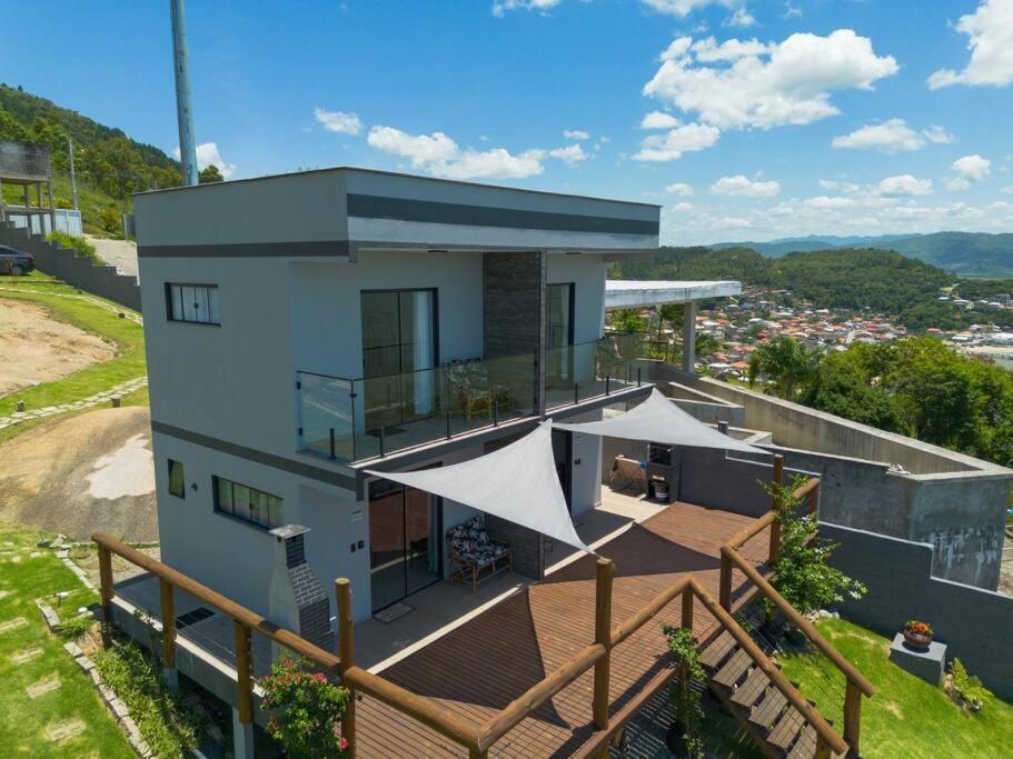 Casa Mirante Do Sol-Vista Exuberante Com Spa Говернадор Селсо Рамос Екстериор снимка