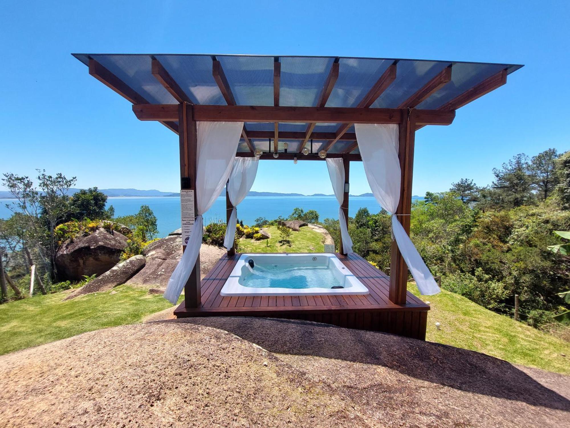 Casa Mirante Do Sol-Vista Exuberante Com Spa Говернадор Селсо Рамос Екстериор снимка